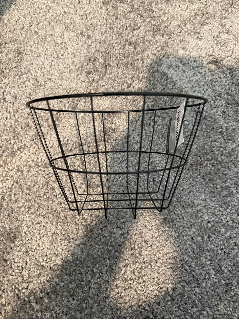Source Unknown Small Matte Black Open Wire Storage Basket